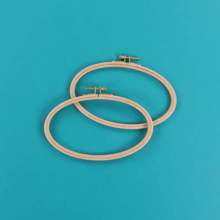 Kimberbell Beechwood Oval Hoops - Set of 2