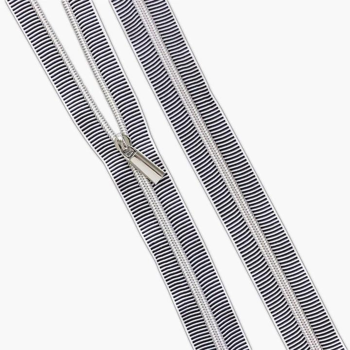 Kimberbell Black & White Stripe 16" Zipper 2 pack