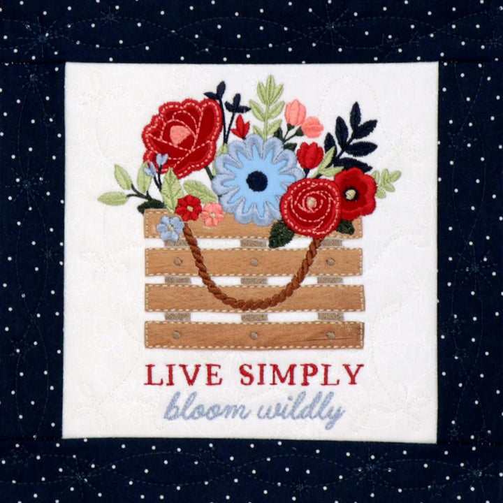 Kimberbell Country Blooms Machine Embroidery Design - Digital Redemption Card