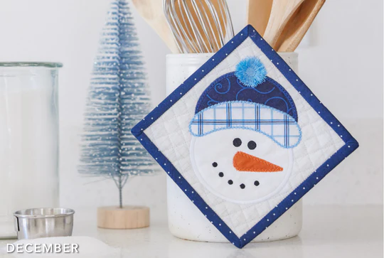 Kimberbell Design Only IT'S SNOW TIME HOT PAD