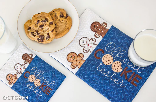 Kimberbell Design Only OFFICIAL COOKIE TESTER MUG RUG