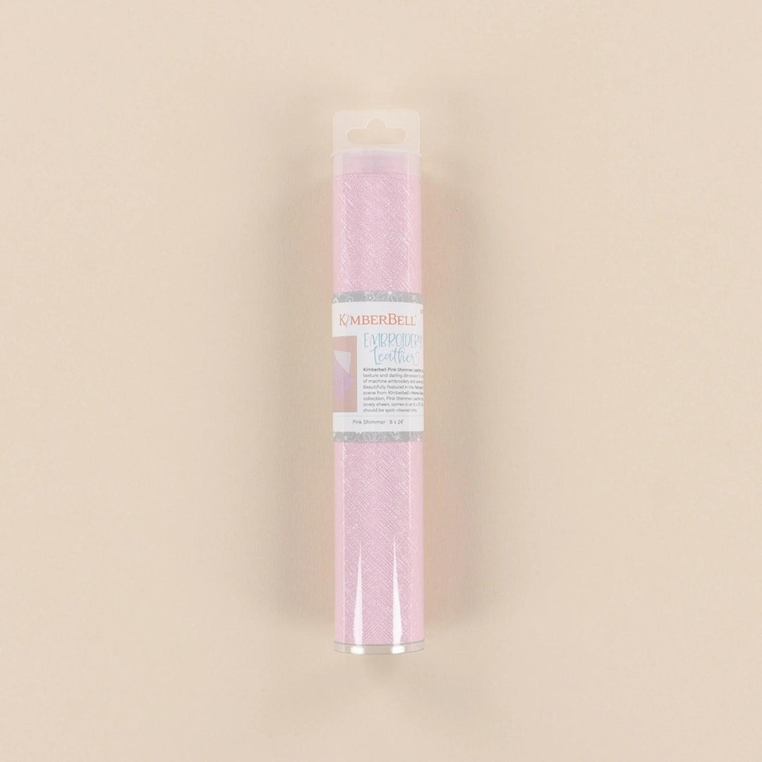 Kimberbell Embroidery - Pink Shimmer Leather 8 x 24" KDKB 1339