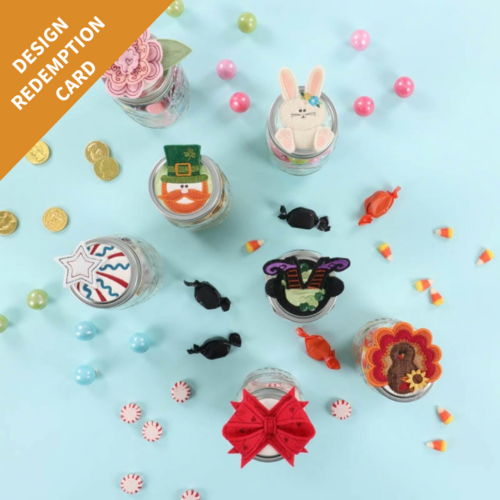 Kimberbell Seasonal Jar Toppers