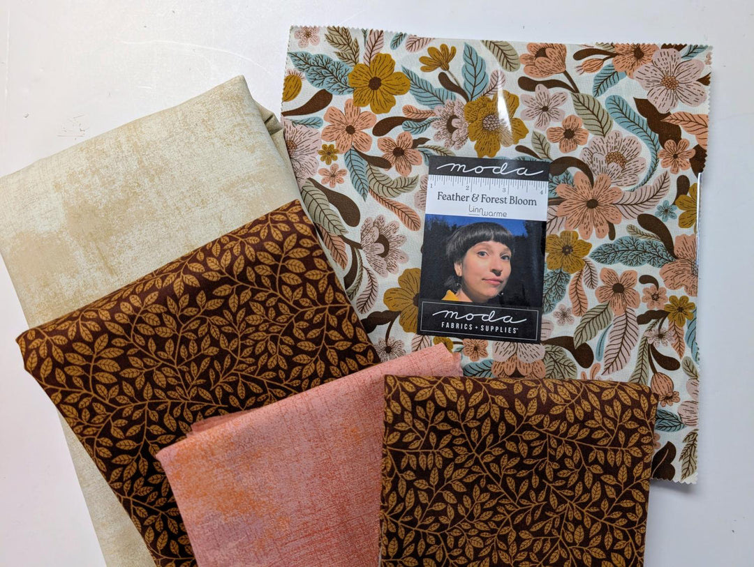 M50 Gaelic Charm Mystery Quilt Kit - Feather & Forest Bloom