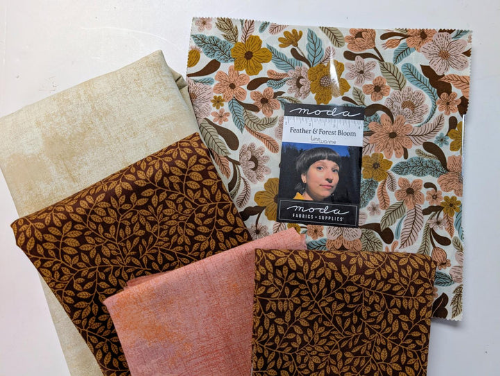 M50 Gaelic Charm Mystery Quilt Kit - Feather & Forest Bloom