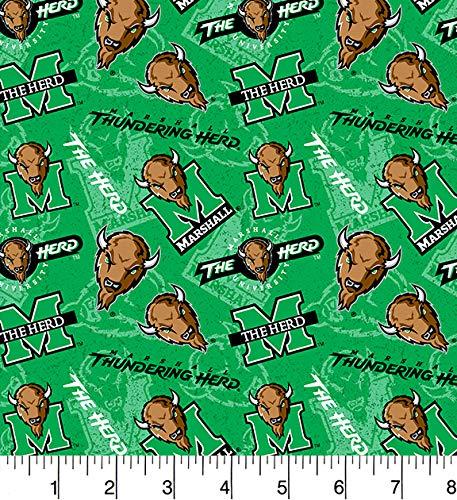 Marshall University Tossed Logo - Thundering Herd