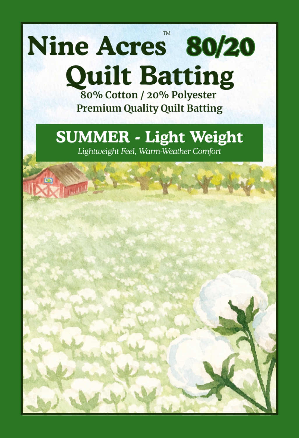 Nine Acres 80/20 Summer Light Weight - Throw Size Natural