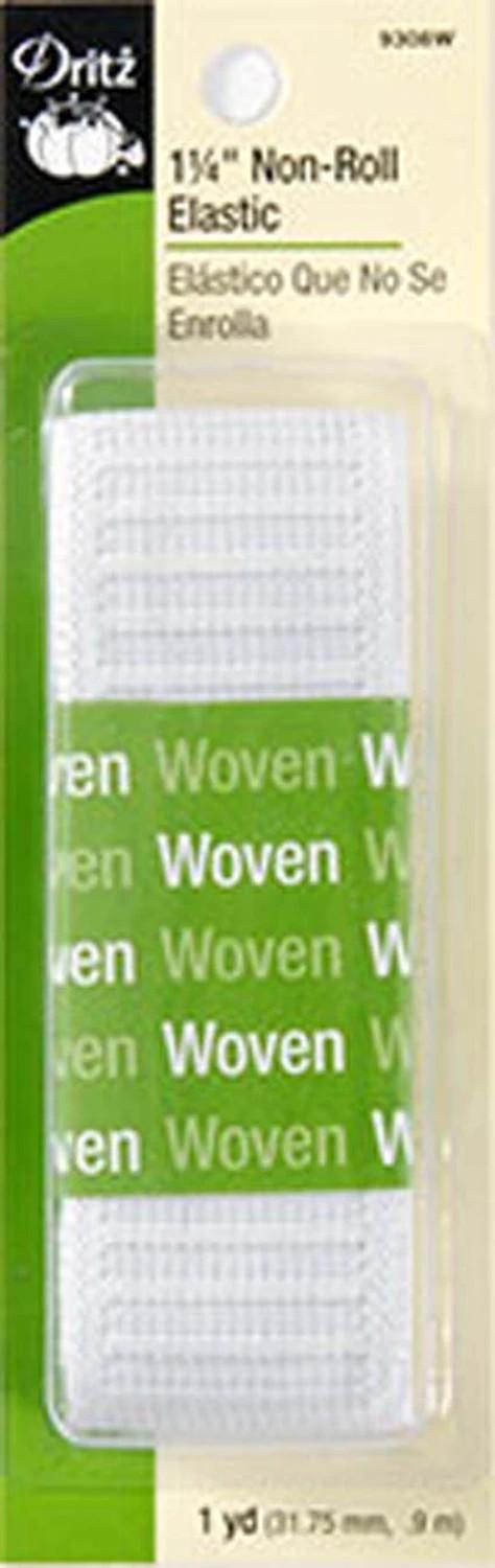 Non Roll Elastic 1 1/4"x1yd White 9308W Dritz