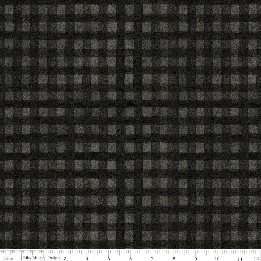 Northern Christmas - Buffalo Check Plaid in Black