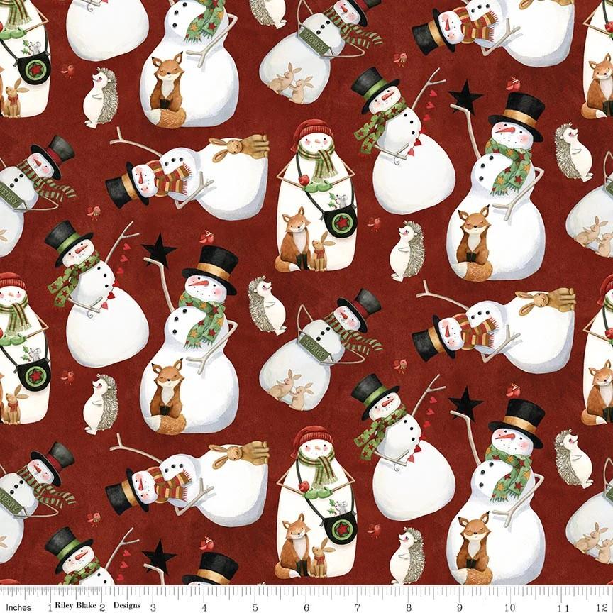 Northern Christmas - Snowmen in Red