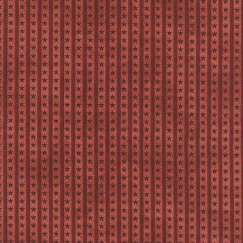 Northern Christmas - Stars Stripe in Red