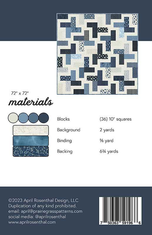 Satellite Quilt Pattern by Prairie Grass Patterns - Layer Cake