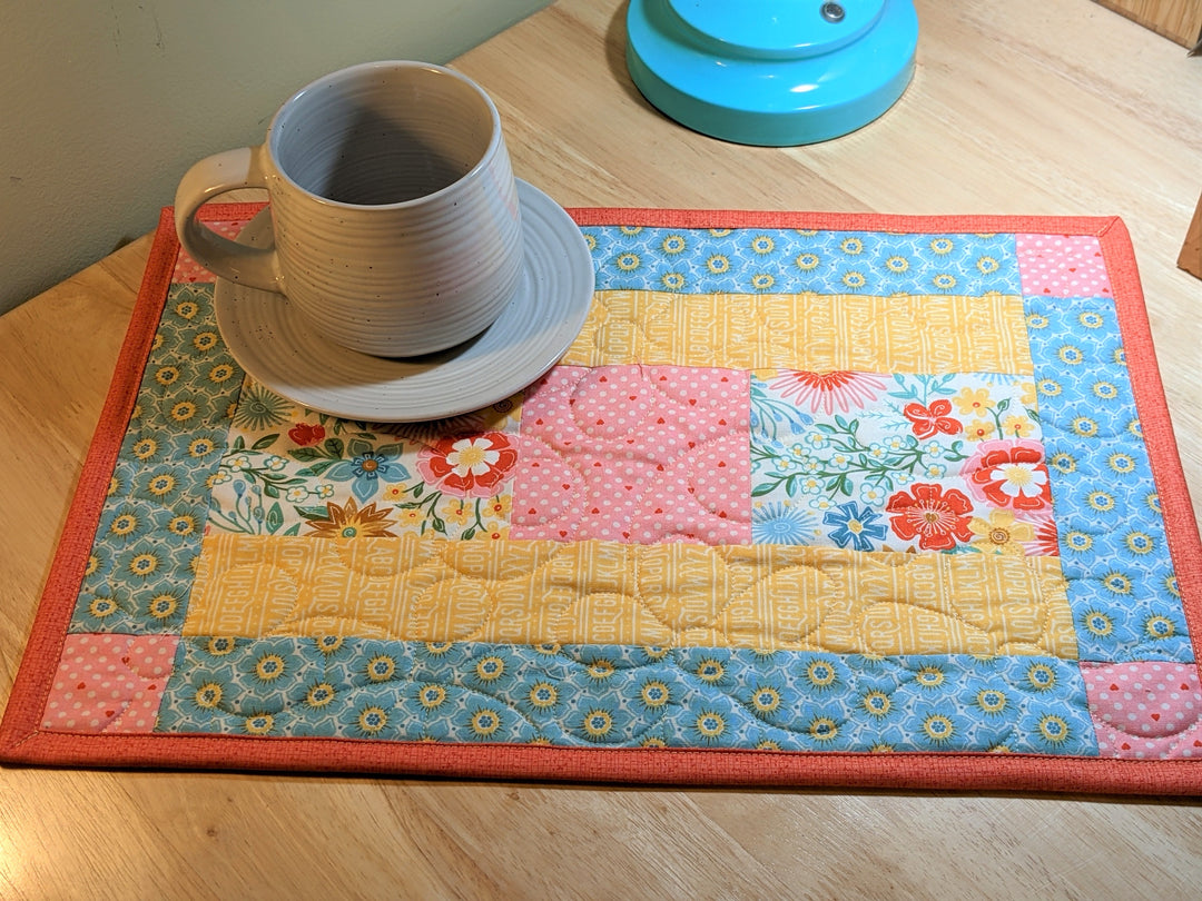 Well Dressed Quilted Placemats Pattern by Flabby Tabby Designs