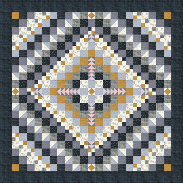 Pacific Flyway Quilt Pattern by Flabby Tabby Designs - Queen