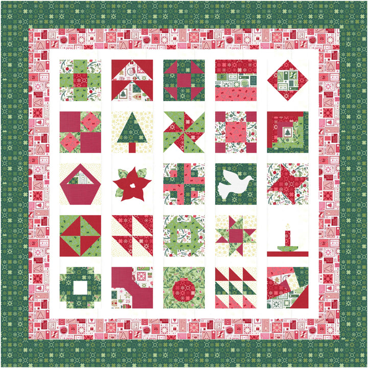 Let Your Heart Be Light - Christmas Advent Quilt Pattern