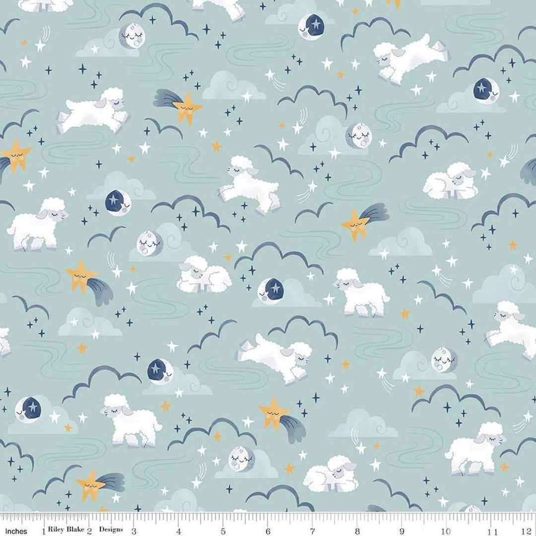Starlight Riley Blake Pattern Riley Blake - Twinkle Little Star - Main Print in Mist – The Sewing Gallery