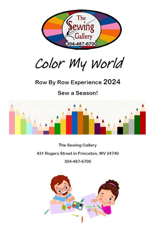 Row By Row 2024 Color My World PDF Download Pattern – The Sewing Gallery