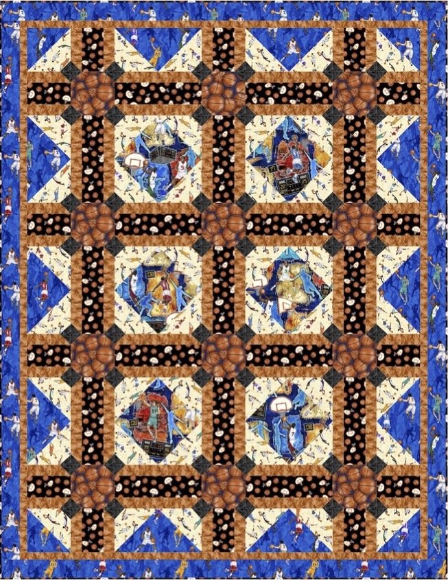 Slam Dunk Quilt Kit by Pine Tree Country Quilts