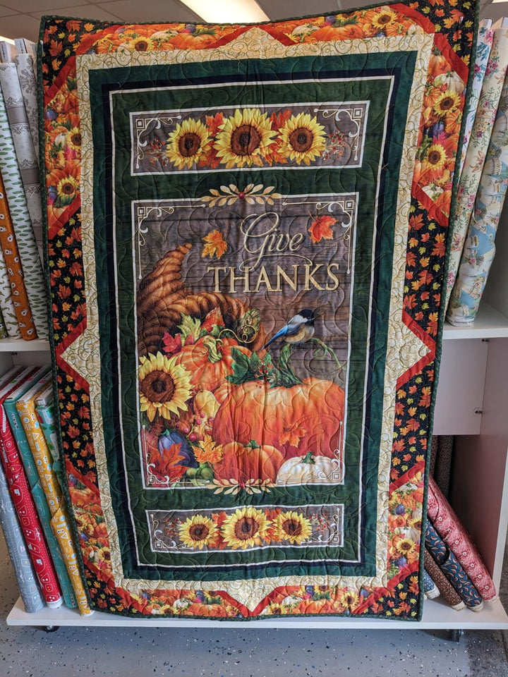 Store Sample Quilt Give Thanks Panel Quilt