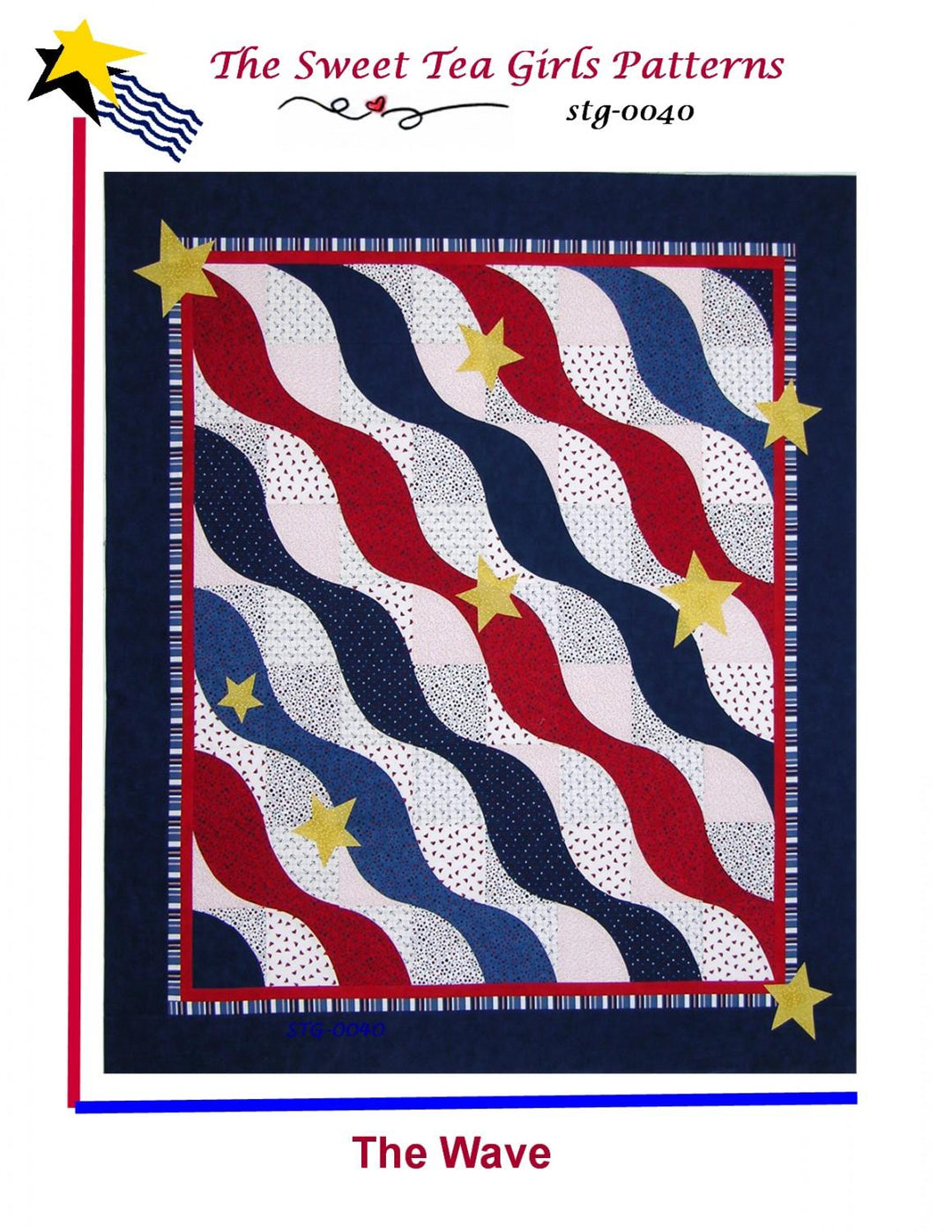 The Wave Quilt Pattern by The Sweet Tea Girls Patterns - Lap Quilt