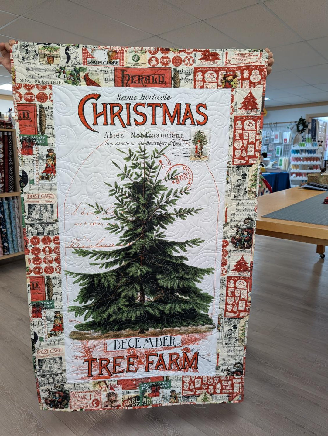 Tree Farm - Finished Panel Quilt - Store Sample