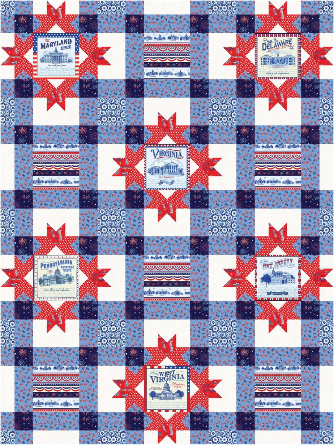 Victory Summer Quilt Kit - For the All Mid Atlantic Shop Hop