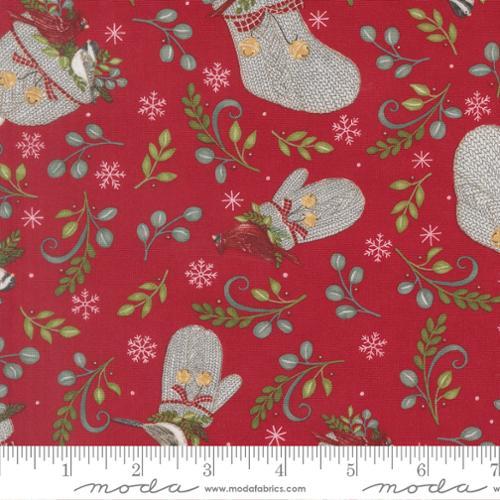 When Snow Falls - Winter Wear in Berry Red 56171 14 Moda