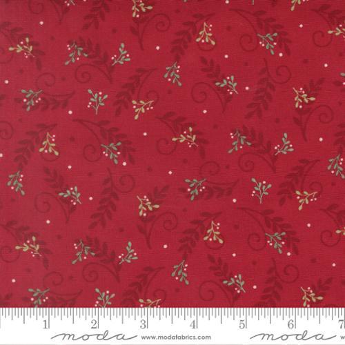 When Snow Falls - Tossed Geenery in Berry Red 56175 14 Moda