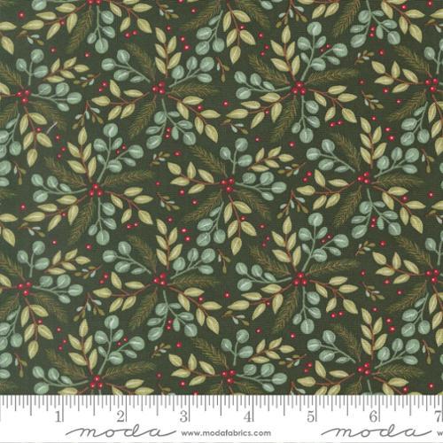When Snow Falls - Winter Greenery in Holly 56174 16 Moda