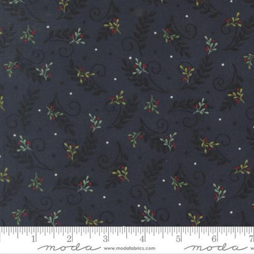 When Snow Falls - Tossed Greenery in Night Sky 56175 13 Moda