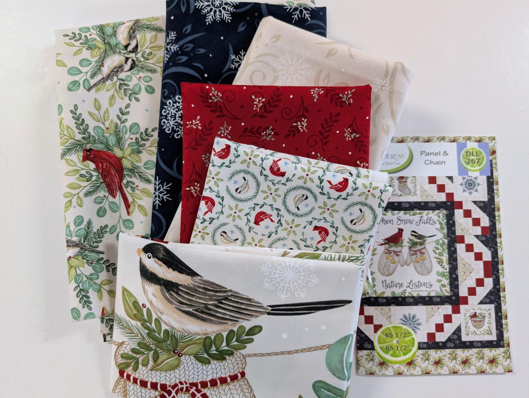 When Snow Falls Panel Quilt KIT - Panel & Chain
