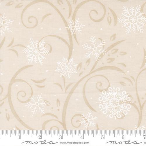 When Snow Falls - Swirling Snowflakes in Snowy White 56172 11 Moda
