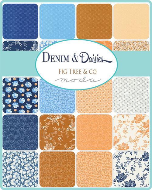 Denim Daisies Jelly Roll® 35380JR Moda Precuts#1