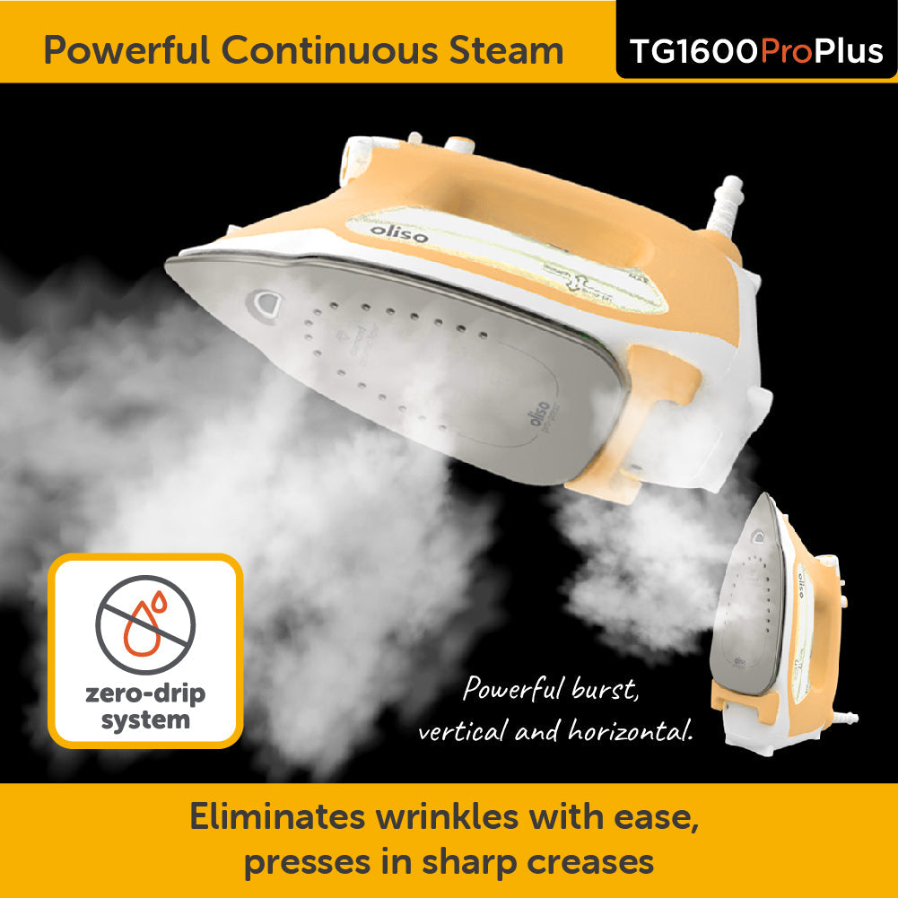 Oliso Smart Iron Pro Plus in Yellow TG1600ProPlus
