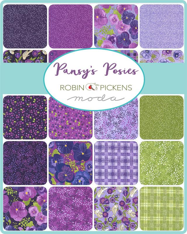 Pansy's Posies by Robin Pickens Charm Pack