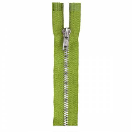 Aluminum Closed Fashion Zipper 7in Kiwi Green - The Sewing Gallery