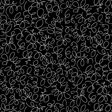 BLANC ET NOIR Squiggle/Black