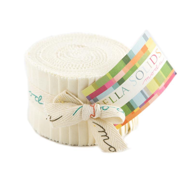 Bella Solids Junior Jelly Roll 9900JJR 60 Moda - Ivory