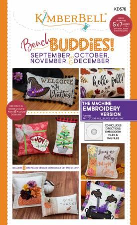 Bench Buddy Series September - December Machine Embroidery CD - The Sewing Gallery