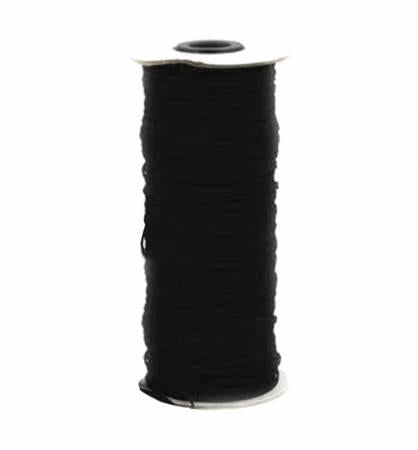 Black Flat Elastic 1/4in - The Sewing Gallery