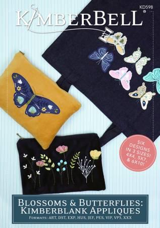 Blossoms & Butterflies Kimberblank Appliques - The Sewing Gallery