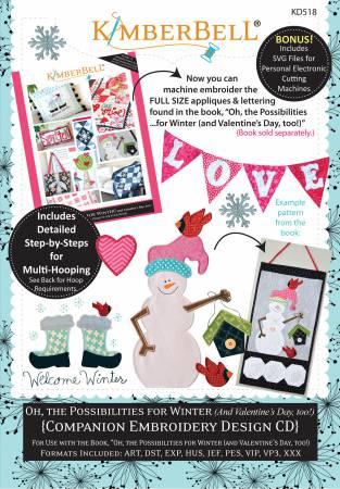 CD Oh, the Possibilities for Winter (Valentines) CD - The Sewing Gallery