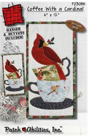 Coffee With a Cardinal with Hanger and Buttons # P230BH
