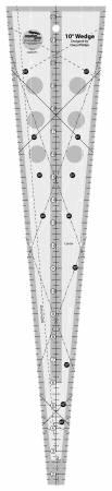 Creative Grids 10 Degree Wedge Ruler # CGRCP1 - The Sewing Gallery