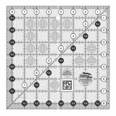 Creative Grids Quilt Ruler 8-1/2in Square - The Sewing Gallery