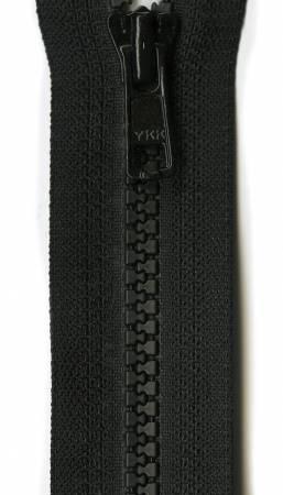 Fastrak 1-Way Separating Sport Zipper 30in Black # VFT30-580
