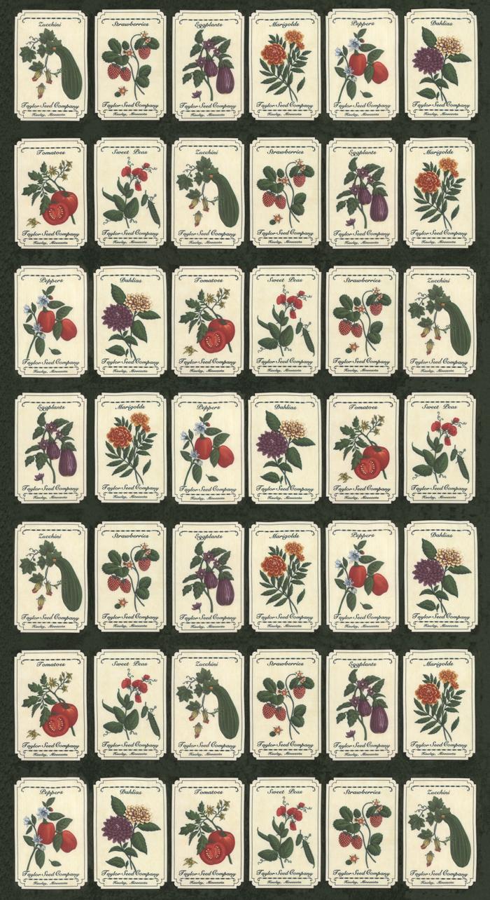 Fresh Off the Vine Panel-Green - The Sewing Gallery