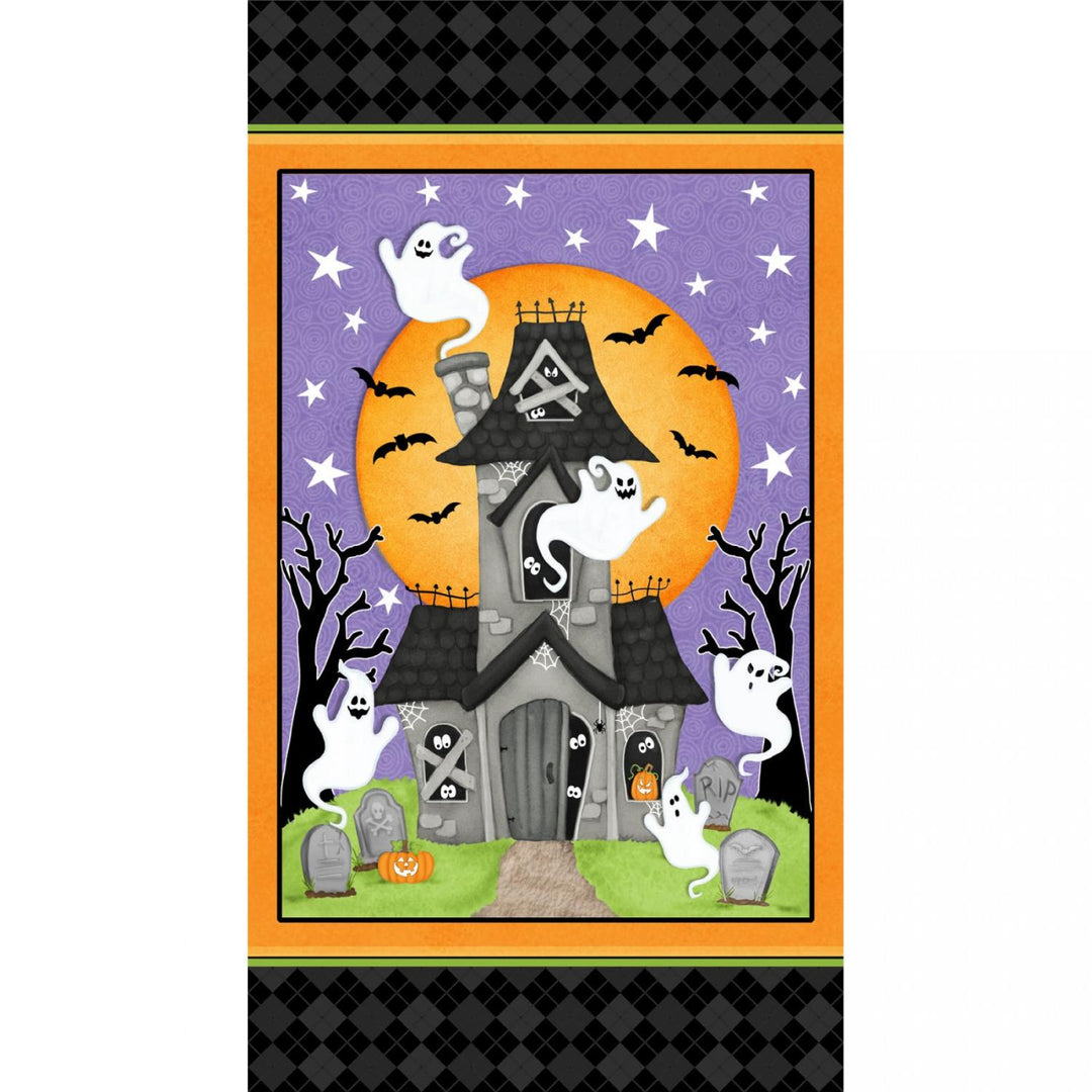 Ghostly Glow Town Panel - The Sewing Gallery