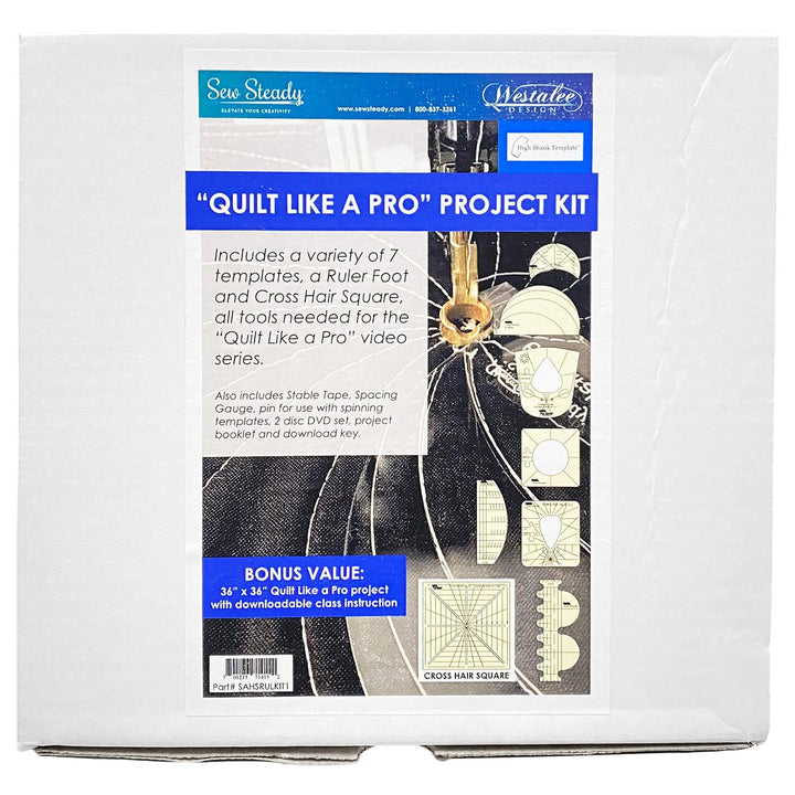 High Shank Ruler Foot Starter Kit - Free Motion Quilt Like a Pro