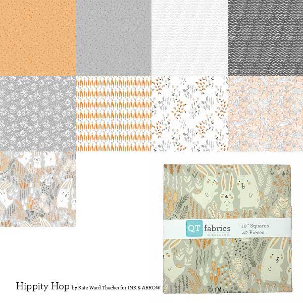 Hippity Hop Layer Cake by Quilting Treasures - Easter